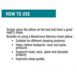 Med-e Move Cervical Pillow Memory Foam