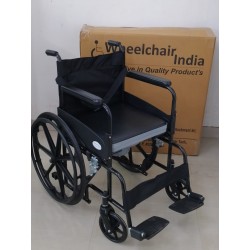Premium Folding  Powder Coated Commode Wheelchair With Sefty Belt