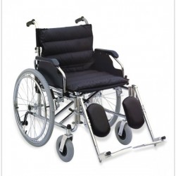 Deluxe Heavy Duty Wheelchair with Elevated Footrest
