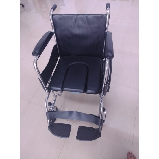 Commode Folding Wheelchair 