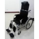 Aluminium Reclining Wheelchair with Commode