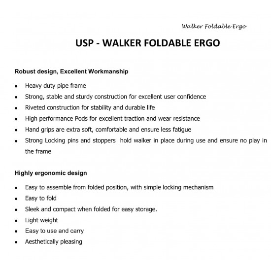 Tynor Walker Foldable Ergo