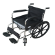 Folding Chrome Polished Commode Wheelchair with Sefty Belt