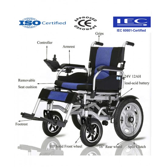 Elecrtic Folding Wheelchair With Sokup